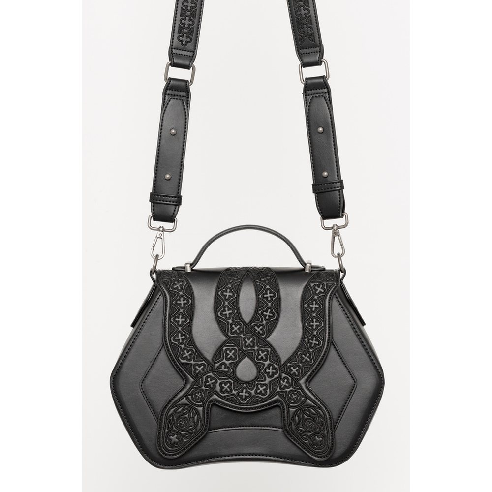 Restyle - Cathedral Snake Schultertasche - Schwarz